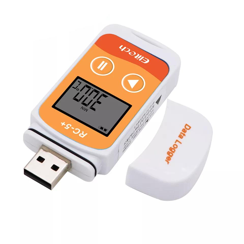 Mini USB Temperature Data Logger PDF Report Data Recorder High Accuracy Temp Datalogger for Cold-chian Transport Warehouse