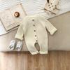 Tutina in Maglia Monocolore per Bambino Coreano - Pagliaccetto Autunno/Inverno per Bambini e Bambine