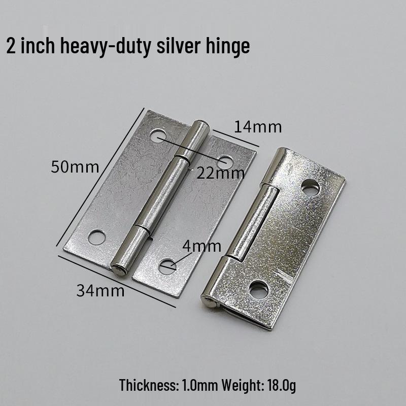 Flat Crown Hinges in Gold, Silver, Antique Bronze - Available in 1.5, 2, 3, & 4-inch Sizes