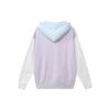 Nike Sportswear Embroidered Logo Colorblock Fleece-Lined Hoodie Pullover Women Tops Light-Purple DO6961-521