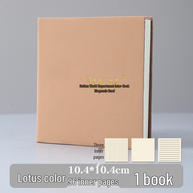 Stylish Cartoon Stamp Mini Notebook: Cute, High-Value, Simple Square Pocket Journal