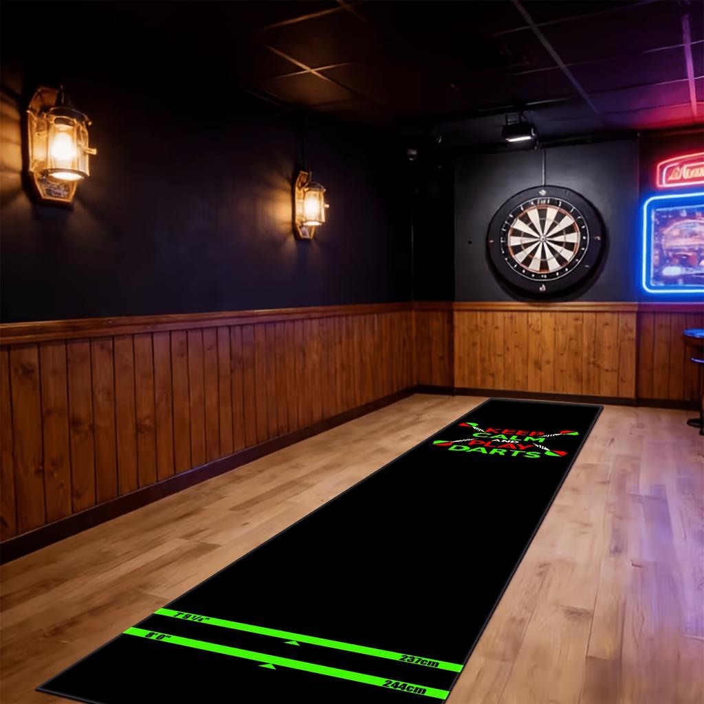 Covorașul de Darts Anti-Alunecare și Rezistent la Uzură Este Special Conceput Pentru Baruri de Acasă și Arcade de Jocuri. Este o covoraș de darts ușor de curățat