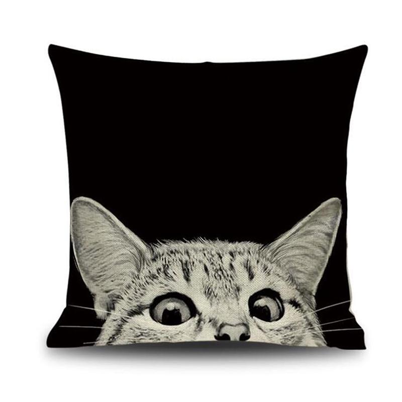 cat headboard pillow