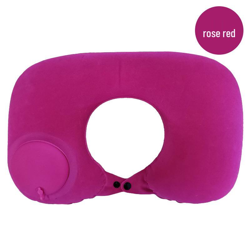 Automatic Inflatable Pillow: Portable Outdoor/Indoor Lumbar & Neck Support for Travel, Office Nap