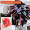 20pcs Large/Small Size Silicone Band Heat Resistant Traceless Digital Cold Rods Elastic Rubber Band Hair Rings Styling Tool