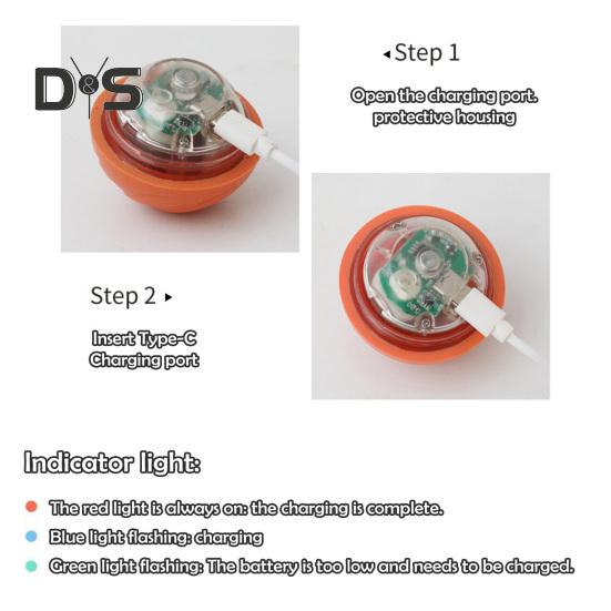 Míč na skákání pro domácí mazlíčky s LED světlo Nuda Úleva od stresu Chytrý interaktivní skákací míč pro kočku Psa USB dobíjecí elektrický automatický pohyblivý třepací míč