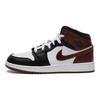 Air Jordan 1 Mid SE GS Dark Pony Kinder Sneakers Weiß Schwarz HF3193-102