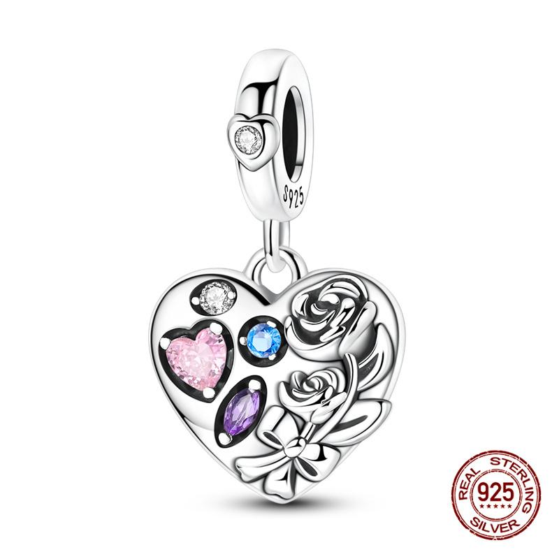 Original Charm Copper Valentine'S Day Special Edition Charms Bead Fits 3Mm Original Bracelet For Women Diy Jewelry Gifts New