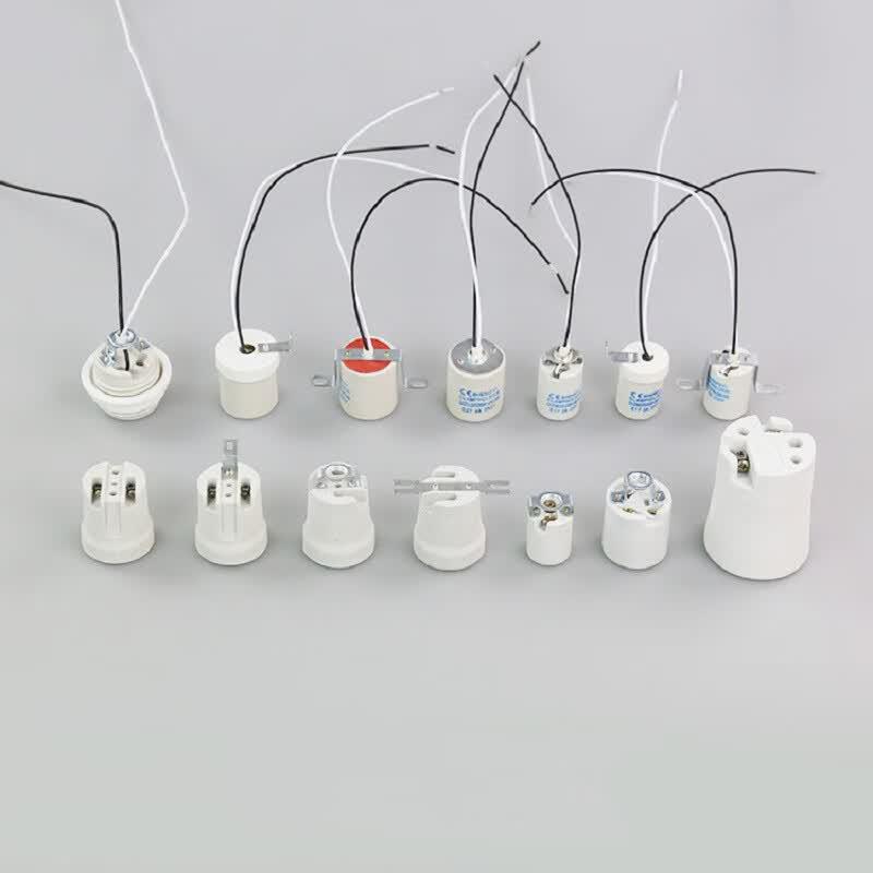 Jinyulai E27 High-Temperature Ceramic Lamp Holder