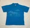 VTG 80er/90er Karte der Hawaii-Inseln Inseln Surf Blau Single Stitch T-Shirt Größe M