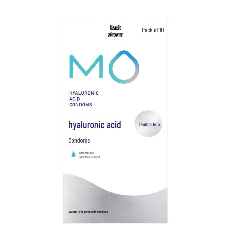 Mingliu Ultra Thin Long-Lasting Dotted Condoms with Hyaluronic Acid - 10 Pack