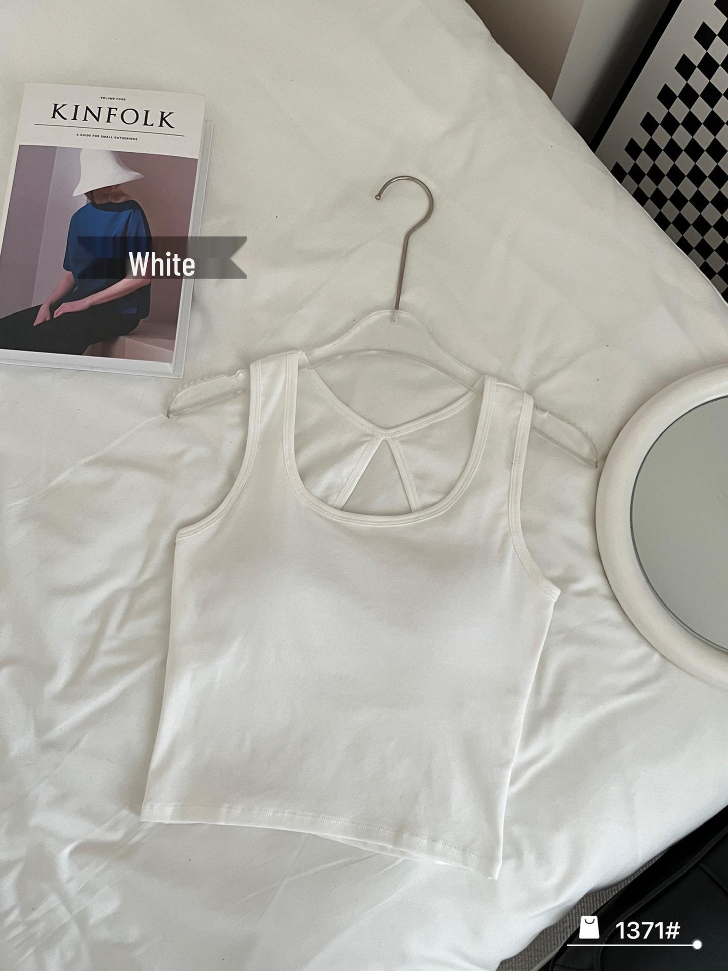 

Custom Spicy Girl Open-Back Spaghetti Strap Tank Top with Chest Pads One Size