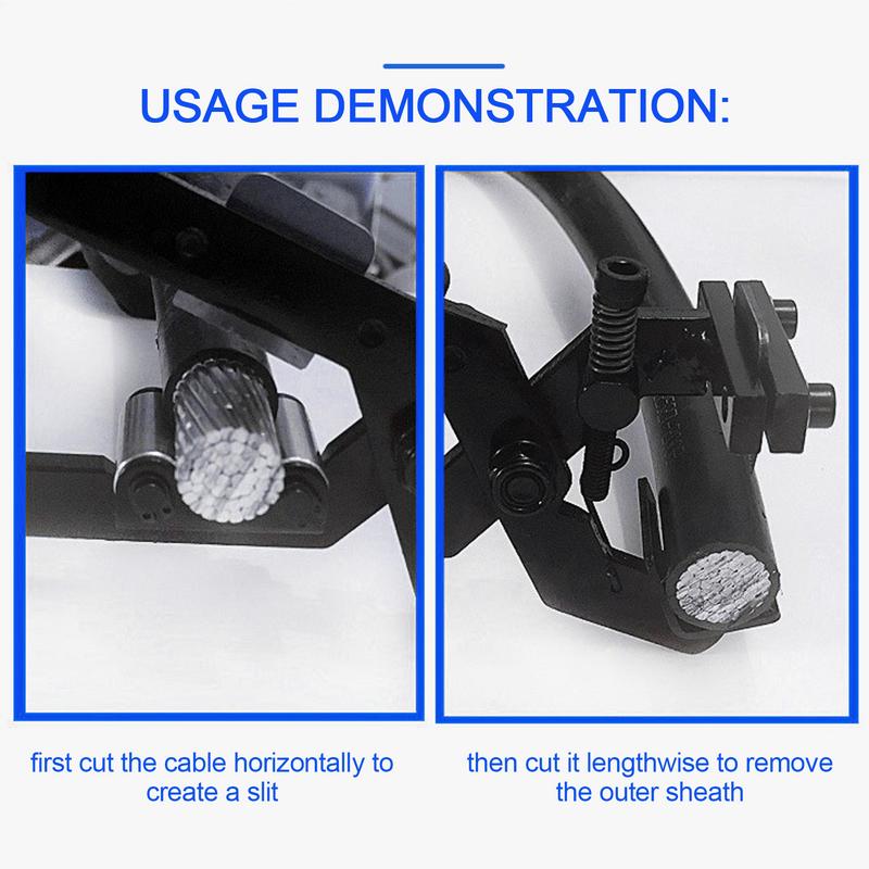 Wire Stripper Wire Stripping Plier Manual Tool Handheld Gear Heavy Duty With Ergonomic Handle For Screw Gripping Cutting