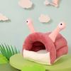 Cozy Hamster Sleeping House Snail Shape Thickened Dwarf Rabbit Chinchilla Hedgehog Ferret Hideaway Hide Hut Cage Accessories
