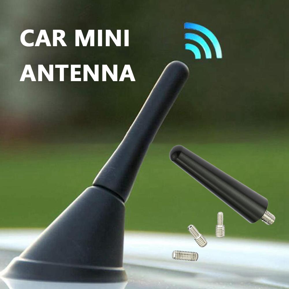 Strong Radio Roof Mount FM AM DAB Black 6.5cm Length with Antenna Screws Car Universal Mini Auto Accessories Short Vehicle R3H1