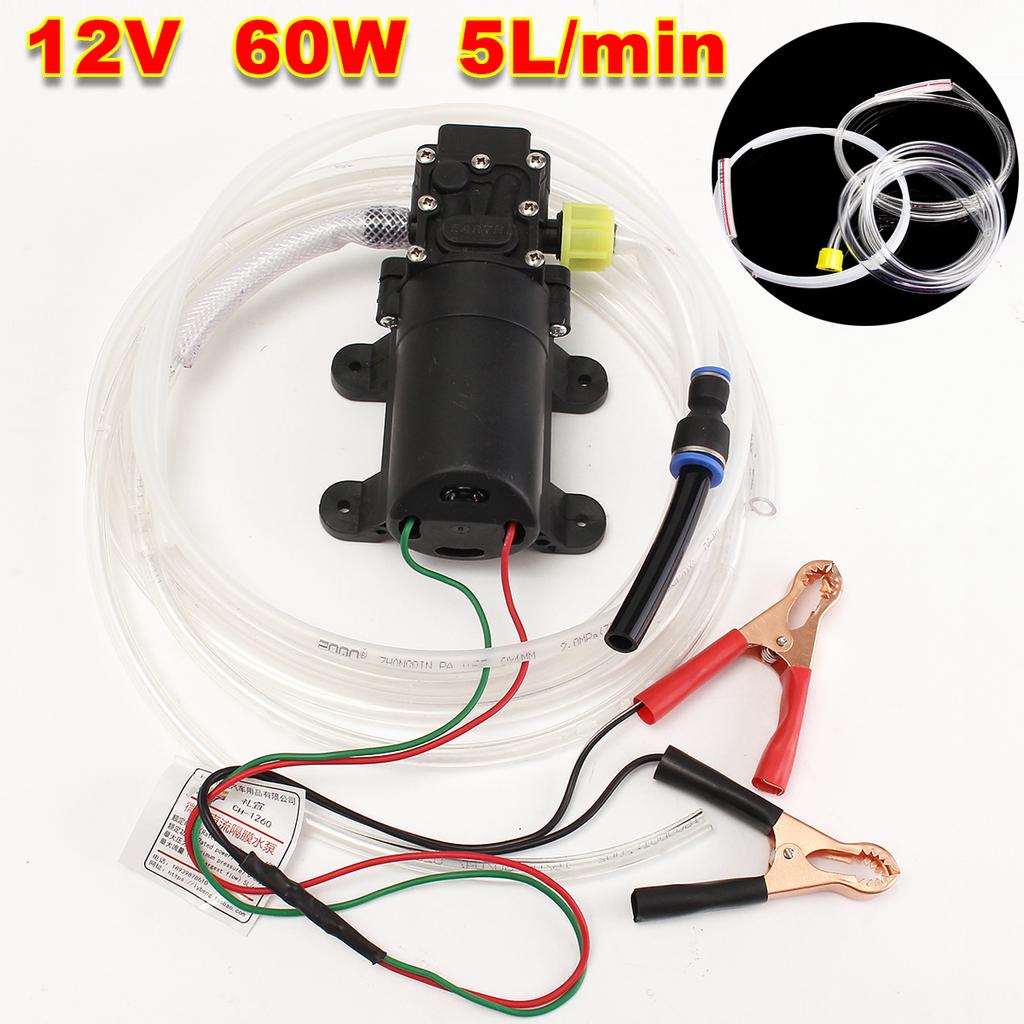 Keenso 12V Ölpumpe 0.8MPA - Auto Ölwechsel Pumpe Für Motoröl & Flüssigkeiten