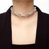 Punk overdrevet Heavy Metal tykk kjede Choker halskjede kvinner Goth smykker gave