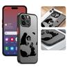 Cute Cartoon Panda Phone Case For iPhone 16 15 14 13 12 11 Pro Max Mini X XS XR SE 7 8 Plus Shockproof Matte Hard Cover Fundas