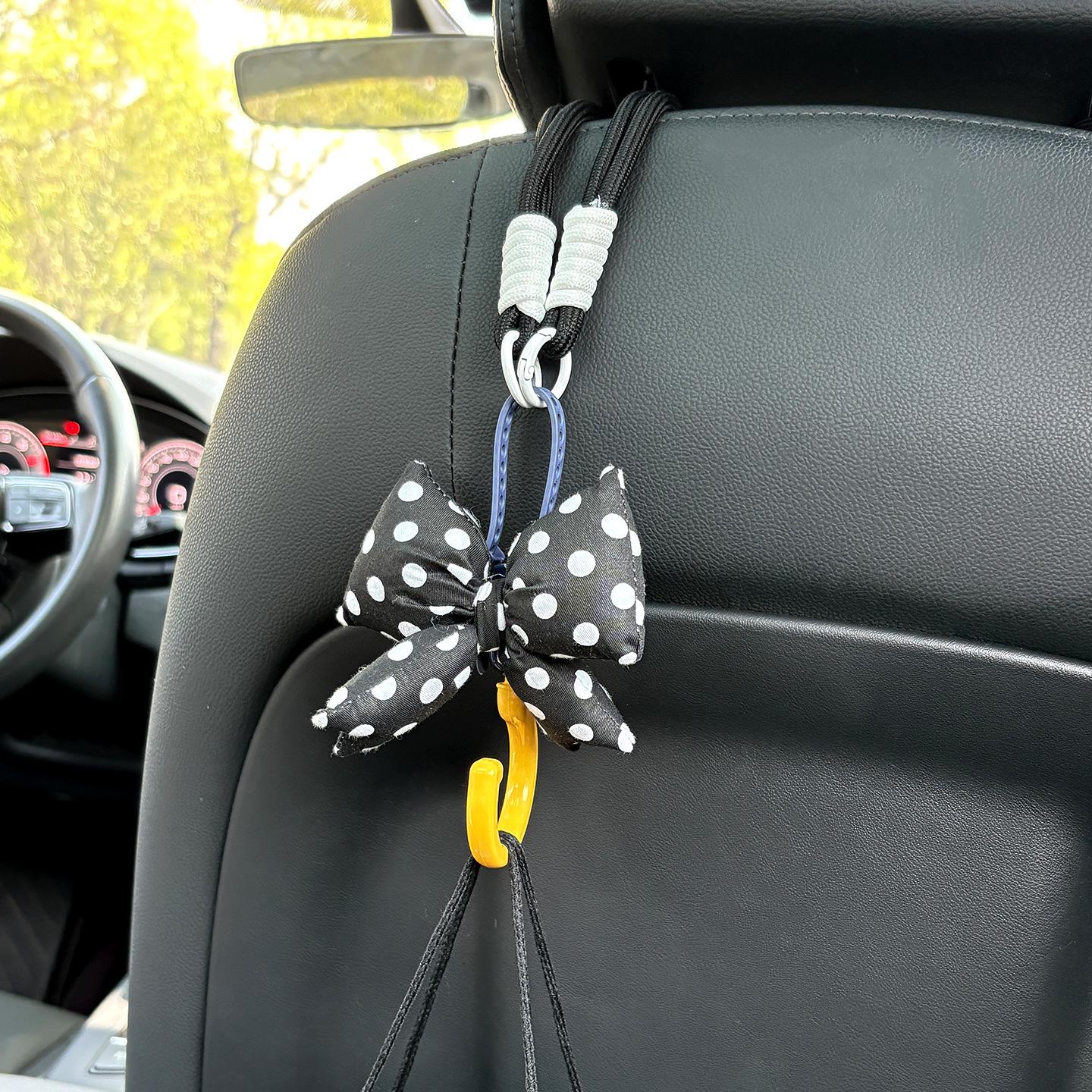

Multifunctional Car Seat Back Bow Hook for Storage and Organization