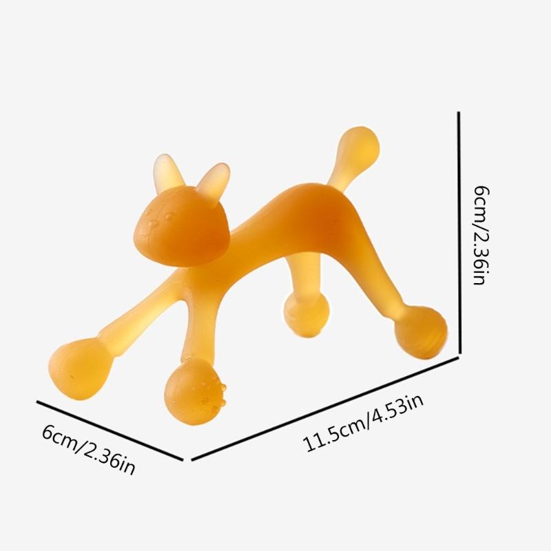 Baby Teething Toy Silicone Teether for Babies 0-6 & 6-12 Months Baby Chew Toy for Infant Girls & Boys Cat-shaped Durable