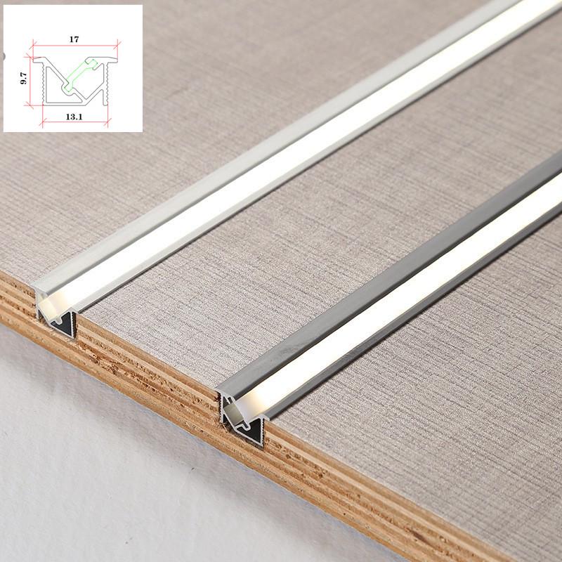45-Degree Side-Emitting LED Cabinet Light Strip for Wardrobes, Wine Cabinets, Shoe Cabinets, and Display Cabinets