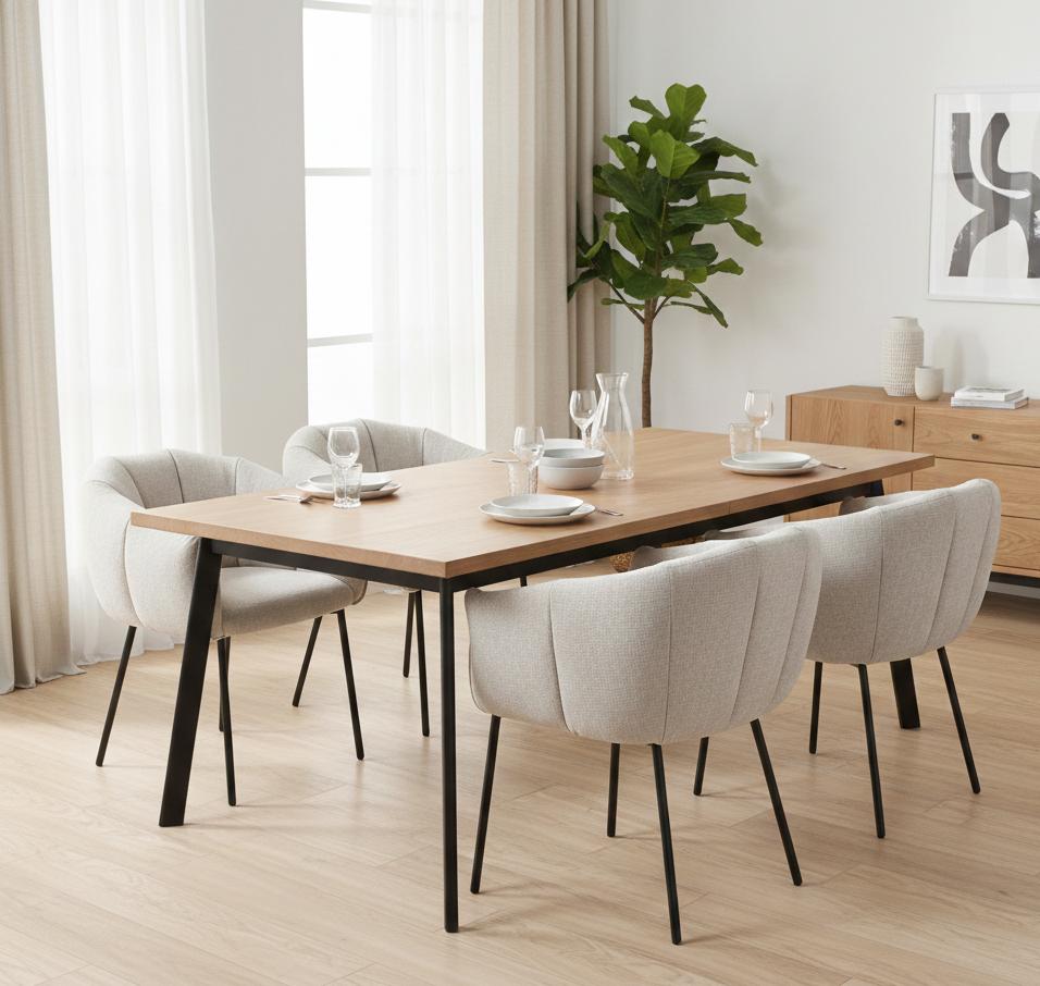 OTILO upholstered bar stool, gray fabric, 65