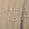 Anillas de Salto de Plata de Ley 925 Anilla Dividida para Componentes de Hallazgos de Joyería Conectores de Pendientes Pulsera Accesorios para Hacer Joyería