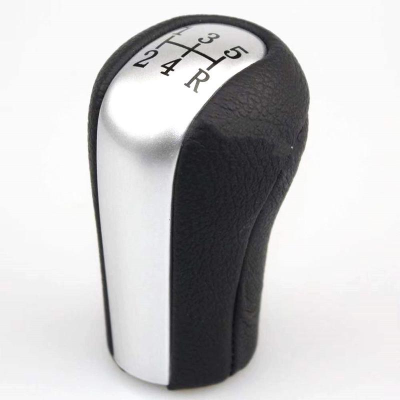 5 6 Speed Chrome Matte PU Leather Car Gear Shift Knob for TOYOTA Corolla RAV4 Verso Yaris Head Ball Gearshift Shifter Stick Pen