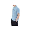 FILA Solid Color Breathable Casual Knitted Polo Shirt Men tops Forget-Me-Not-Blue F51M421102F-LB