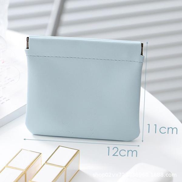 Portable Automatic Closing Cosmetic & Storage Bag for Lipstick, Data Cables, and Earphones