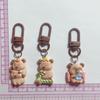 Set of 5/6 Capybara Key Rings Multifuntional Resin Accessory Cartoon Capybara Bag Pendant Suitable for Key and Bag