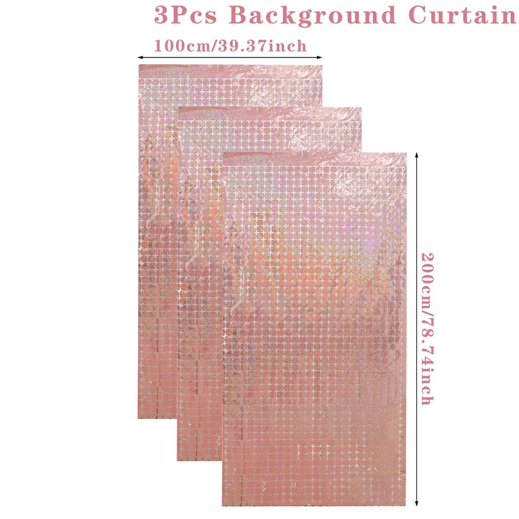 2M Birthday Party Decoration Backdrop Curtain Sequin Wedding Decor Background Baby Shower Glitter Backdrop Adult Anniversary