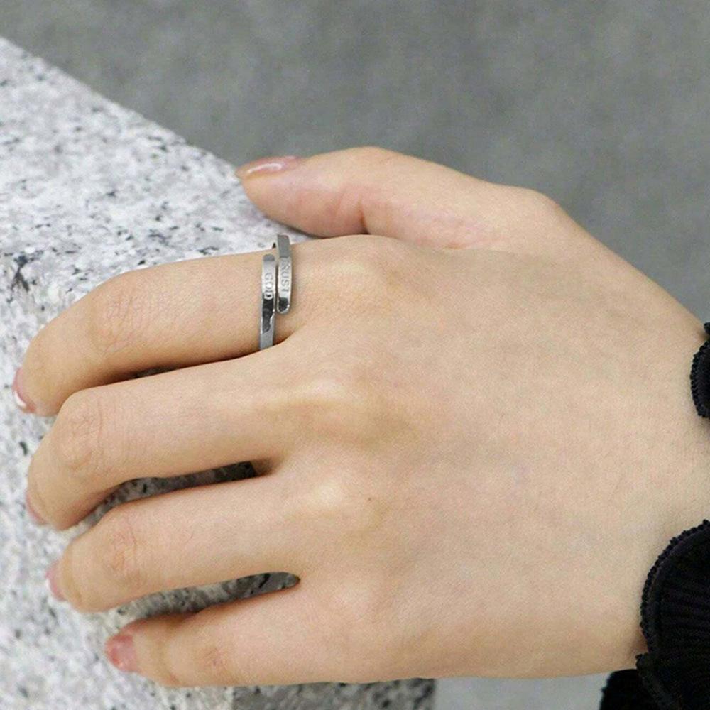 Europäische und amerikanische Mode Neuer Öldruck-Öffnungsring für Paare