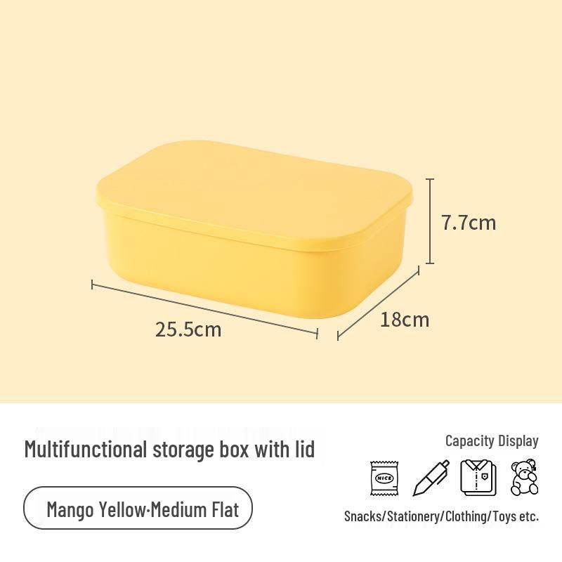 Stapelbarer Kunststoff-Aufbewahrungsbehälter für Haushalt, Wohnzimmer, Schlafzimmer, Studentenwohnheim - Spielzeug-Organizer
