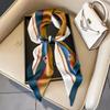New Spring and Autumn Thin and Narrow Small Long Silk Scarf Women's Summer Decoration Shirt Suit Scarf Headband Streamer Ribbon Wholesale