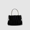 Handbag with Shoulder Strap for Ladies, Party Style, Pleated Cloud-shaped Chain Crossbody Bag