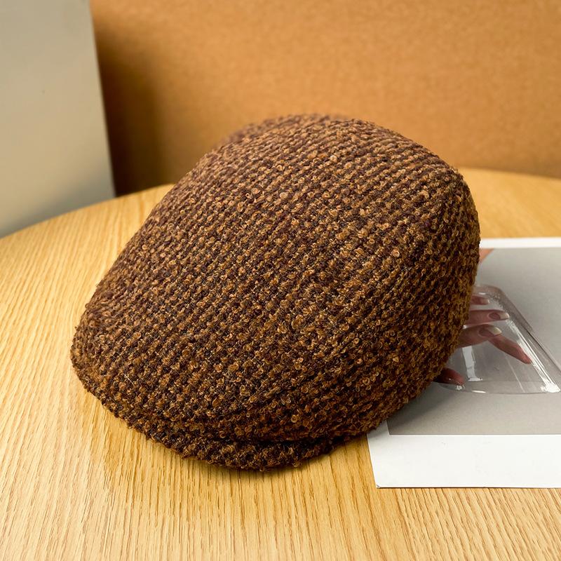 Japanese Wind Forward Hat Children'S Summer Big Head Circumference Versatile Newsboy Hat British Style Painter Hat Duck Tongue Beret