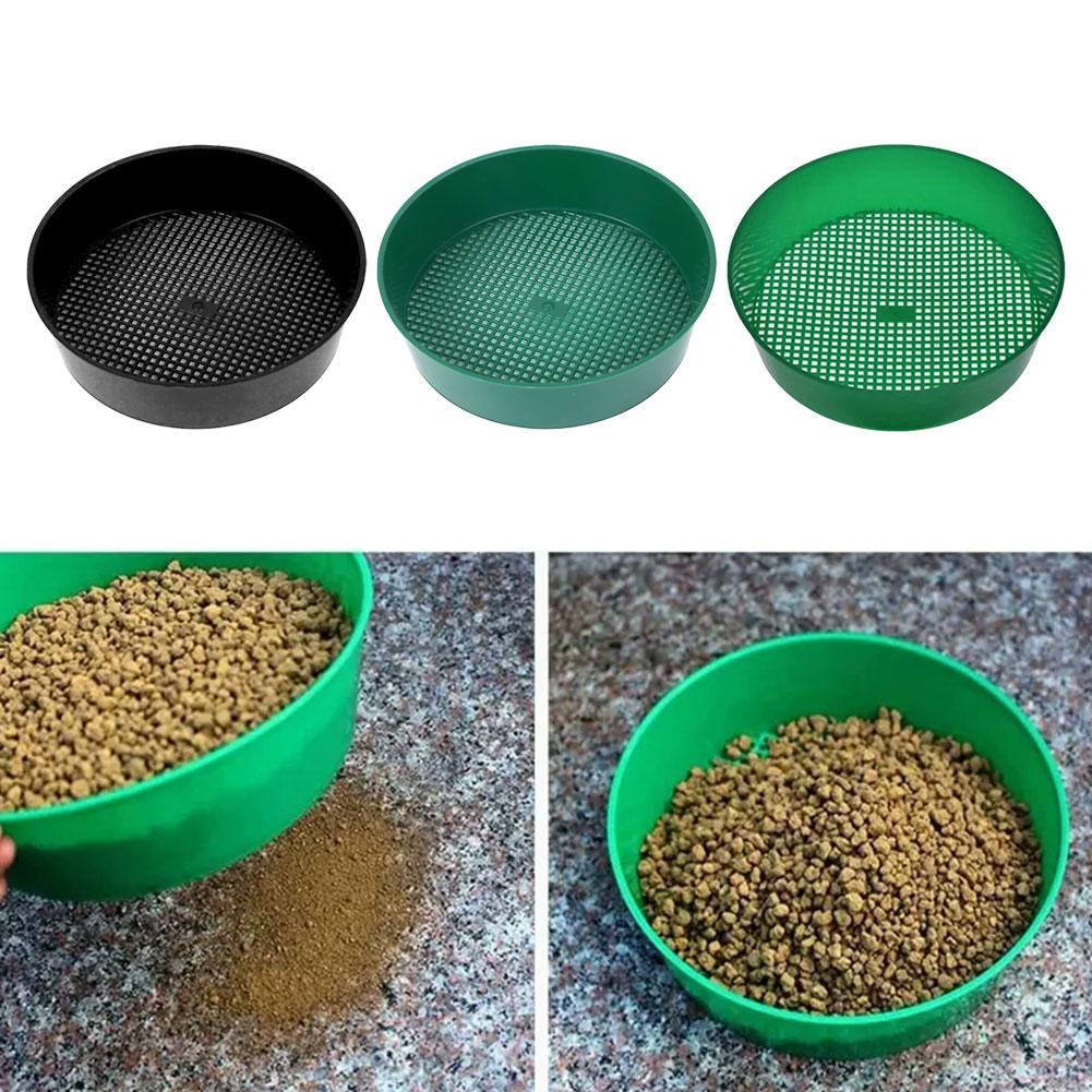 Fine Mesh Garden Sieve Plastic Soil Sifter For Potting Compost Sand Mining Stone Sifting Tool For Seedling Planting Garden Home