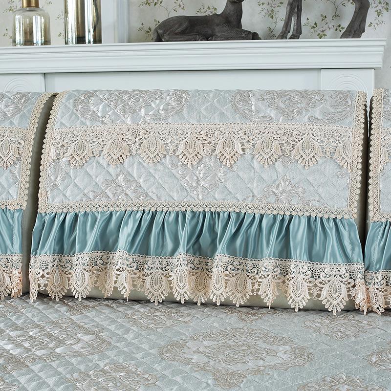 Cotton Linen Jacquard All-season Sofa Cover Thickened Non Slip Comfortable Seat Cushion Lace Breathable Dustproof Couch Towel