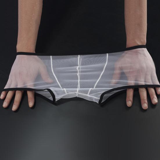 Pánské boxerské prádlo Transparentní síťovina Perspective šortky Kalhotky Boxerky s nízkým výstřihem odvádějící vlhkost