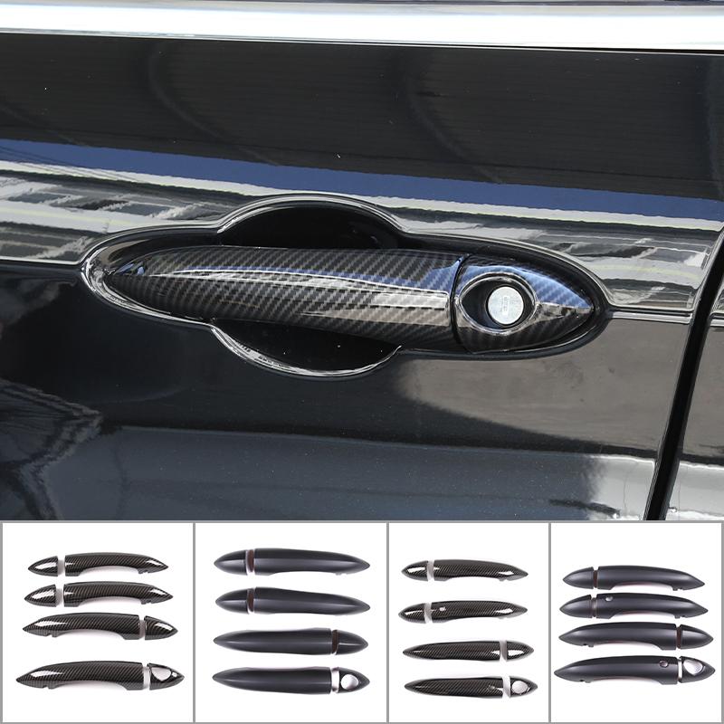 For Alfa Romeo Giulia 952 Stelvio 949 2017- Auto Accessories ABS Carbon Fiber Car Exterior Door Handle Grab Cover Trim