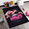 Anime Japanese Car Doormat Floor Mat Sakura Fuji Style Graphic Entrance Mat Rug 40x60cm Indoor Outdoor Decor Mat for Home Entryw
