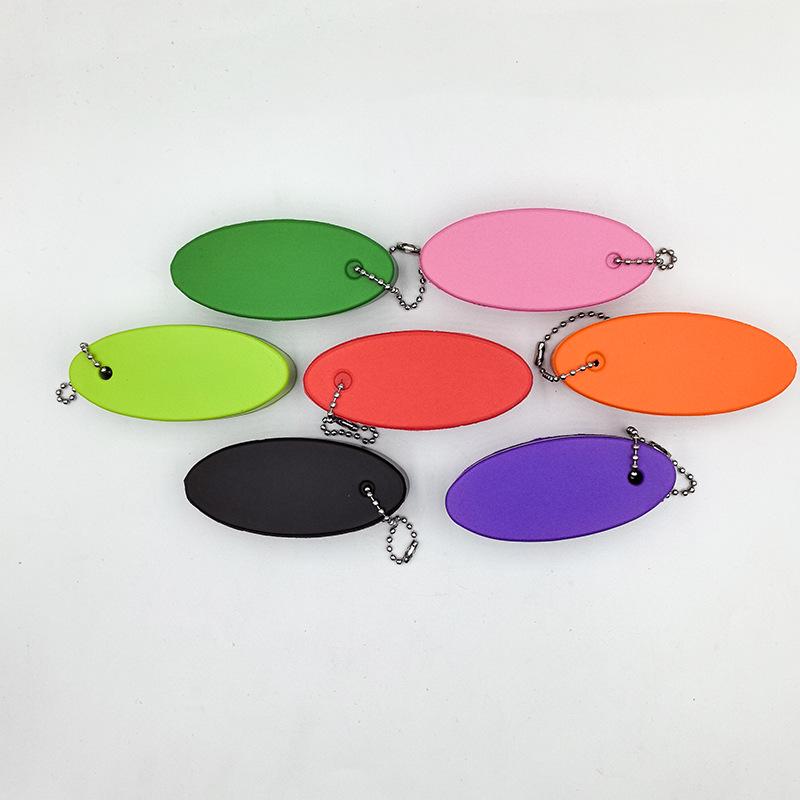

Colorful Oval Floating Keychain with Pattern 80*35*18mm
