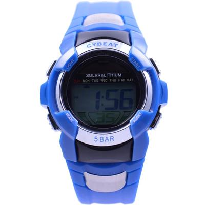 J-AXIS Herren RSM01-BL (CYBEAT Sonnenflamme) Runde Uhr Blau Digital