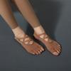 1 Pair Full Five Finger Five Finger Yoga Socks Cross Strap Five Finger Sport Socks  Yoga