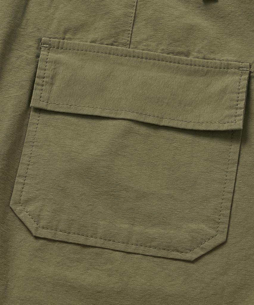 Cotton Bell Midi Side Belt Skirt - Khaki