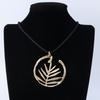 Metal Necklace Women'S Fashion Sweater Chain Long Leaf Personalized Long High-End Necklace