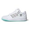 adidas Originals Forum Low J Durable Low Top Kids Skate Shoes Kids Sneaker White Black Blue H01440