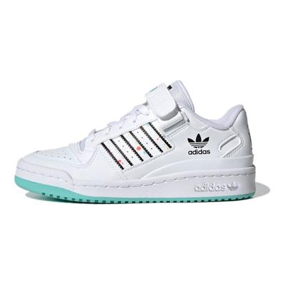 Originals Forum Low J Zapatillas de Skate para Niños de Caña Baja Duraderas Zapatillas para Niños Blanco Negro Azul H01440