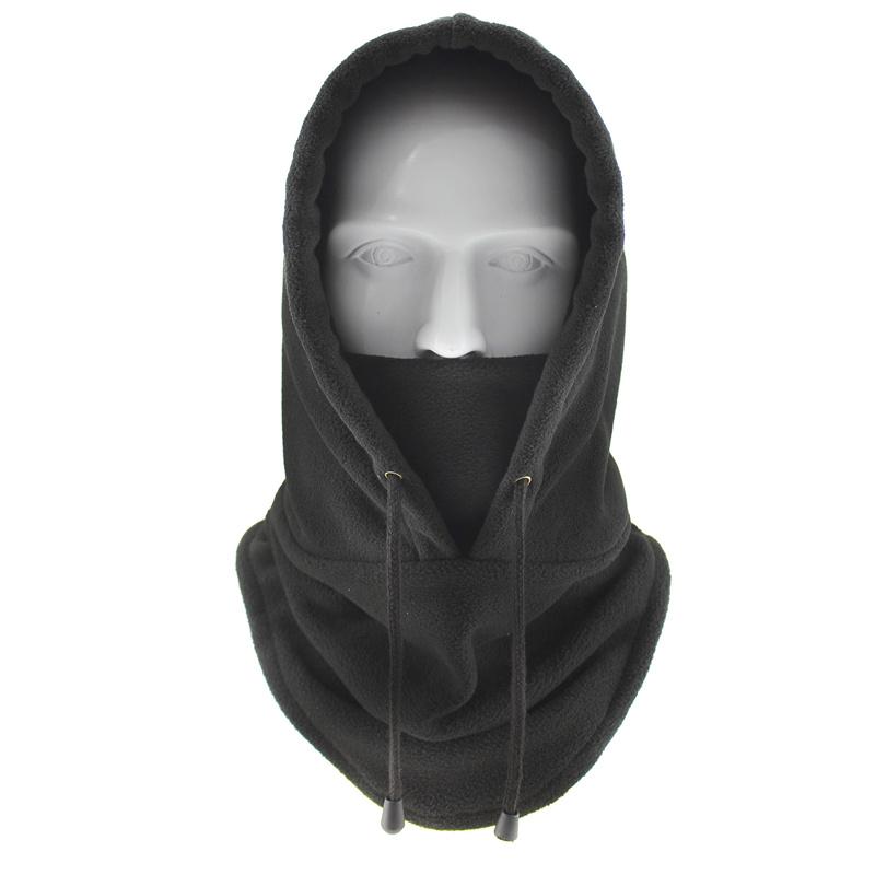 Rüzgar geçirmez Yumuşak Rahat Kış Sıcak İpli Şapka Açık Spor Binme Bisiklet Kayak Kap Maskesi Eşarp Şal Balaclava Bandana Başlık Boyun Isıtıcı